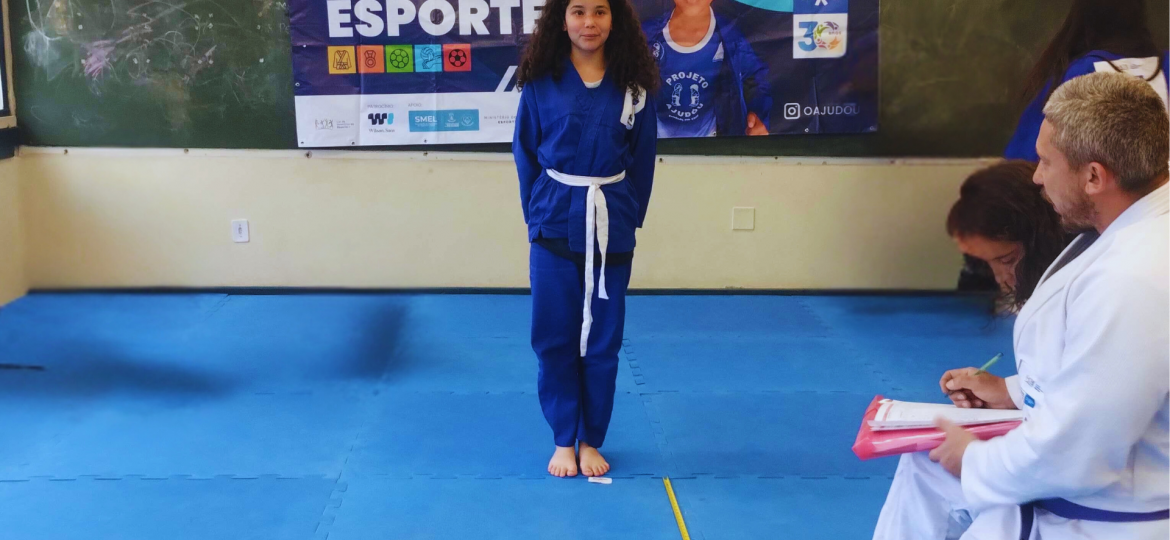 Avaliação física fazem parte dos projetos sócio-esportivos do Ajudôu